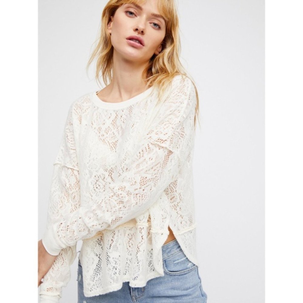 Free People Not Cold In This Lace Top